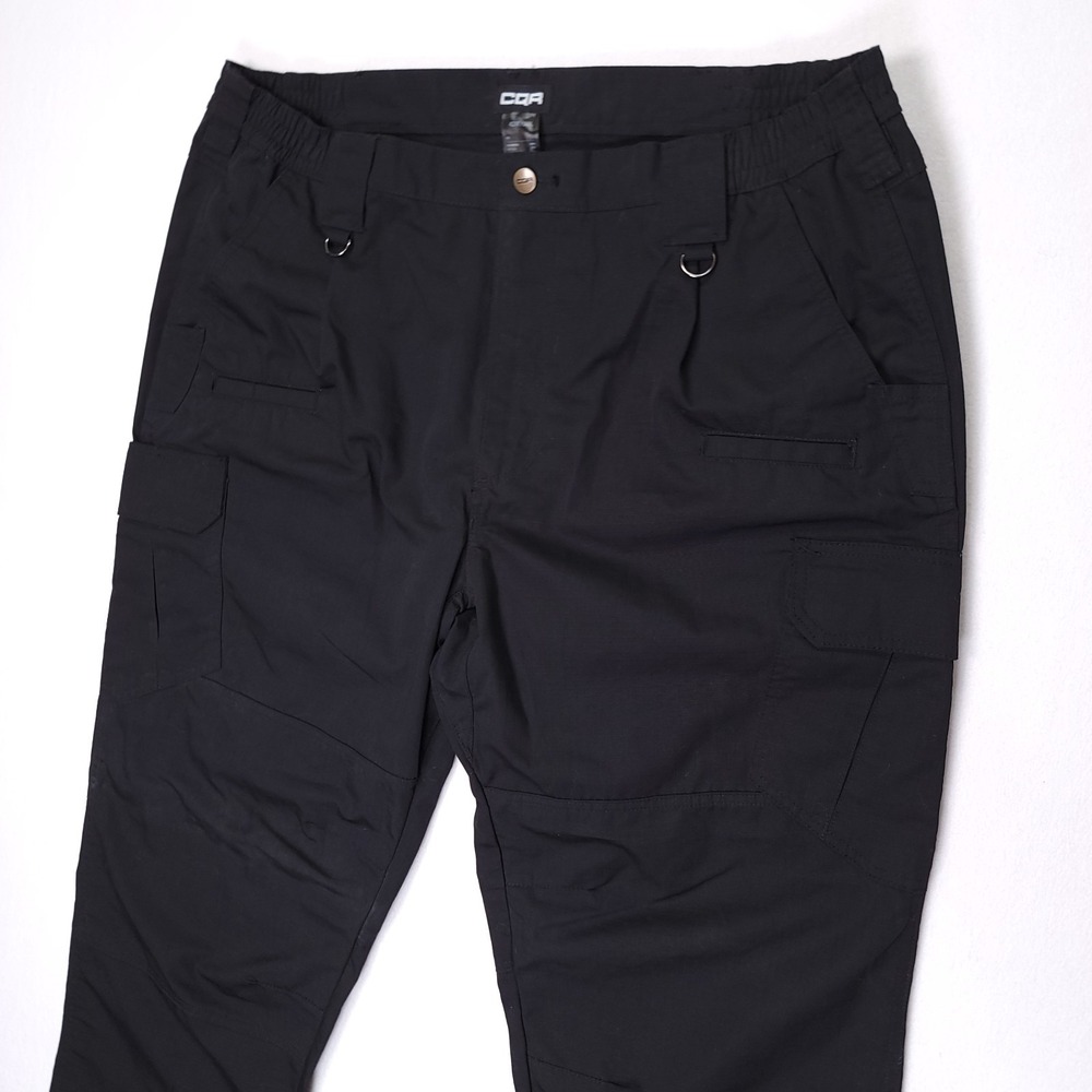 CQR Men's Tactical Series Raider Series Pants Duratex Ripstop Fabric 42x30 Black - Picture 2 of 5